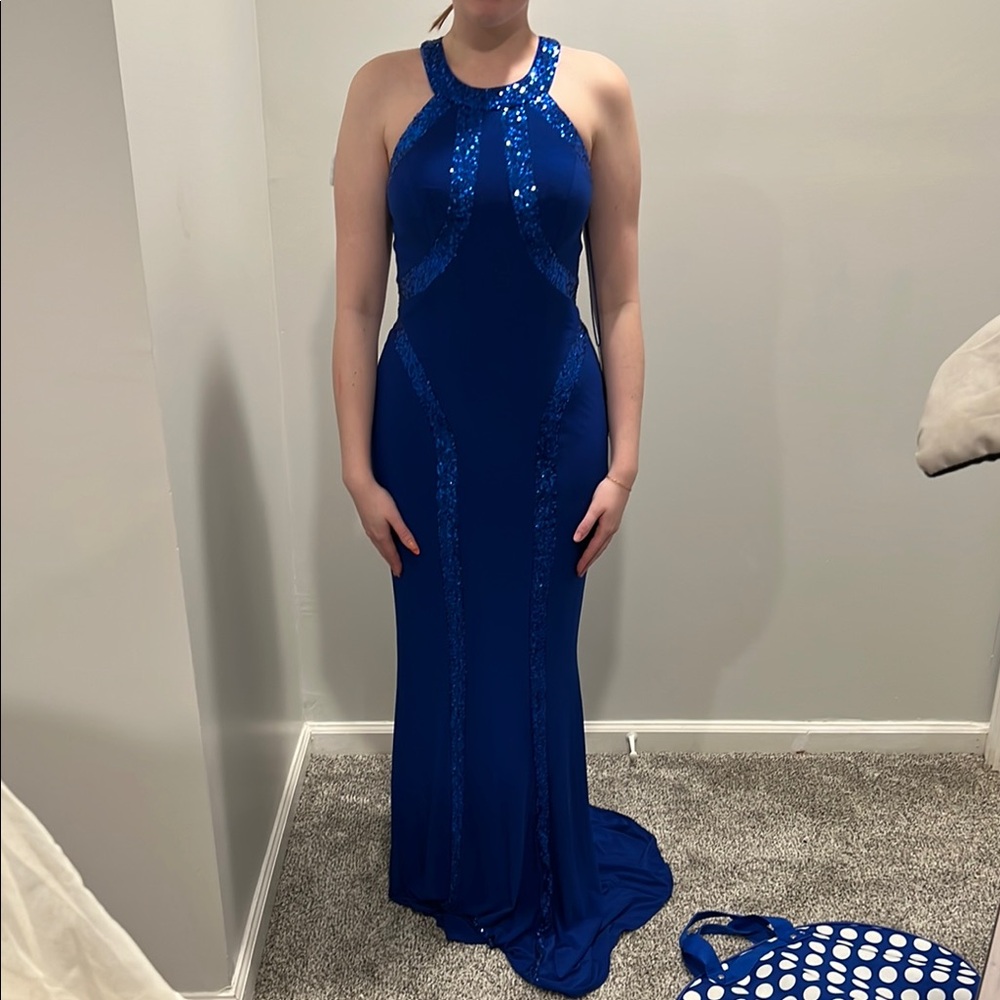 Elegant Blue Evening Gown